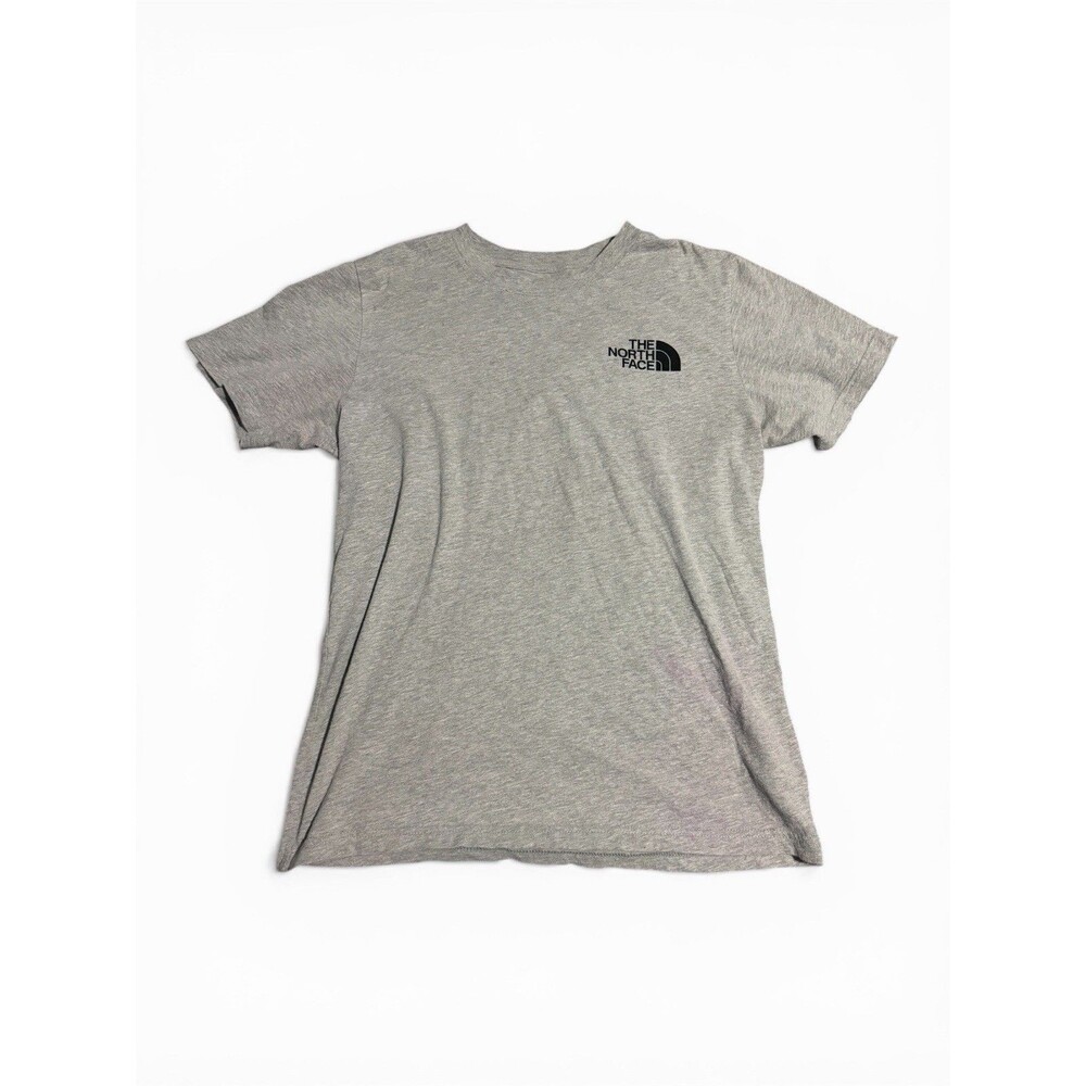 The North Face T-Shirt Mens Medium Gray Logo Graphic Short Sleeve Cotton Tee
